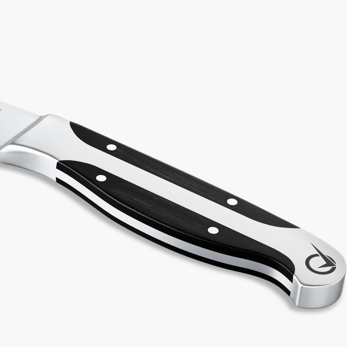 Quest Pointed Carving Knife, 8" Dark Pakkawood