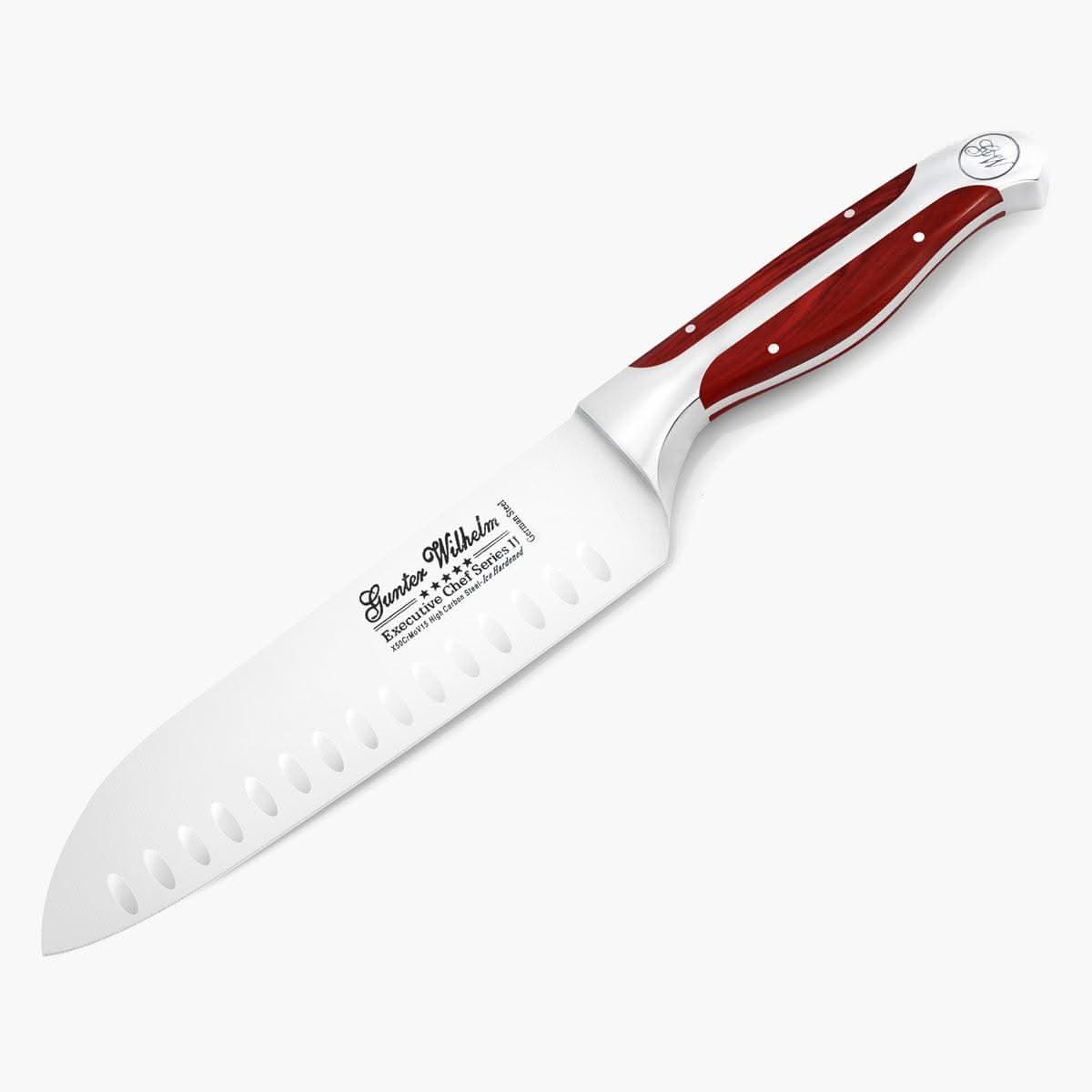 Refurbished Santoku Knife, 7" Reddish ABS