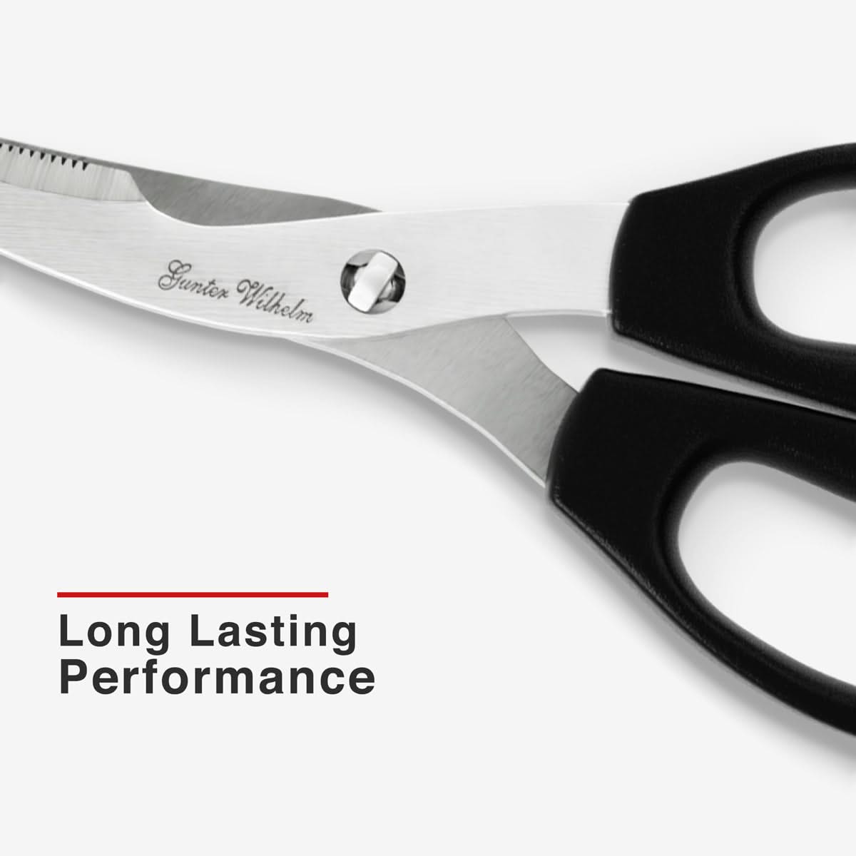 Refurbished Come-Apart Kitchen Scissor/Shears, Black ABS Handle