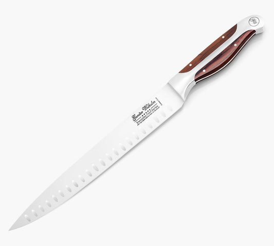 Carving Knife, 10" Brown Pakkawood