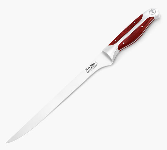 Fillet knife, 10" Reddish ABS