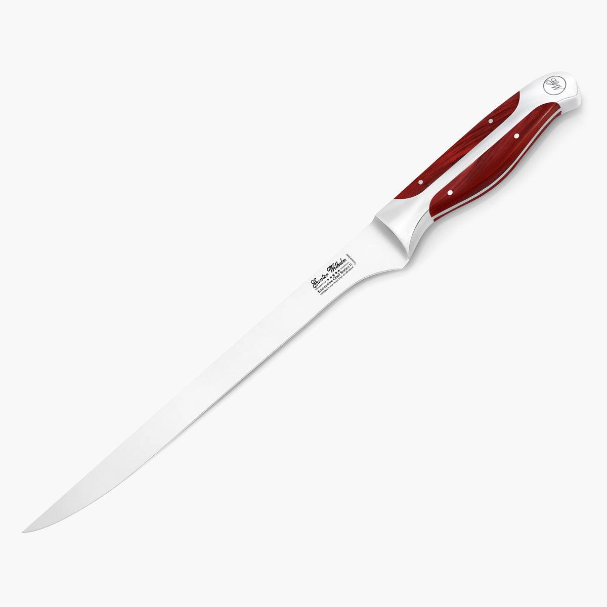 Fillet knife, 10" Reddish ABS