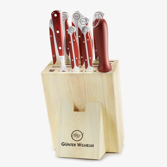 10-Piece Advanced Cutlery Set Reddish ABS