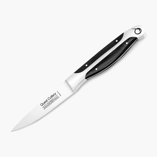 Quest Paring Knife, 3.5" Dark Pakkawood - Image #1