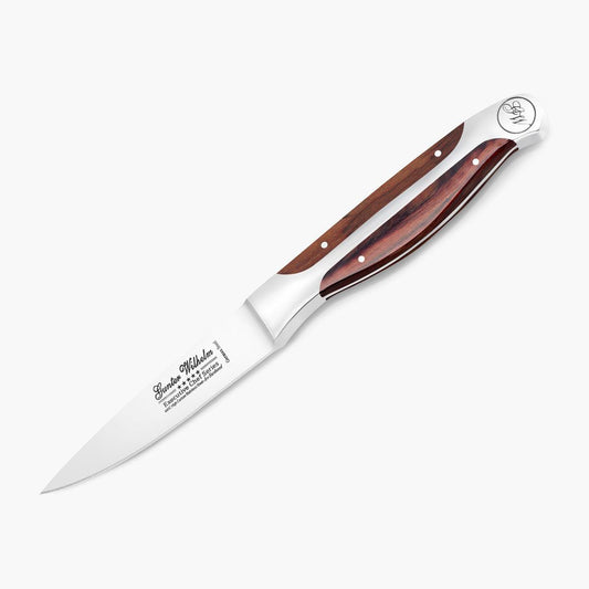 Refurbished Paring Knife, 3.5" Brown Pakkawood