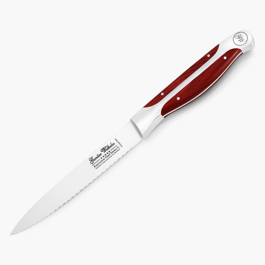 Utility Knife Serrated, 5" Reddish ABS - Gunter Wilhelm Outlet