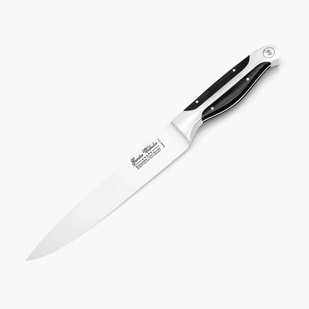 Pointed Carving Knife, 8" Dark Pakkawood