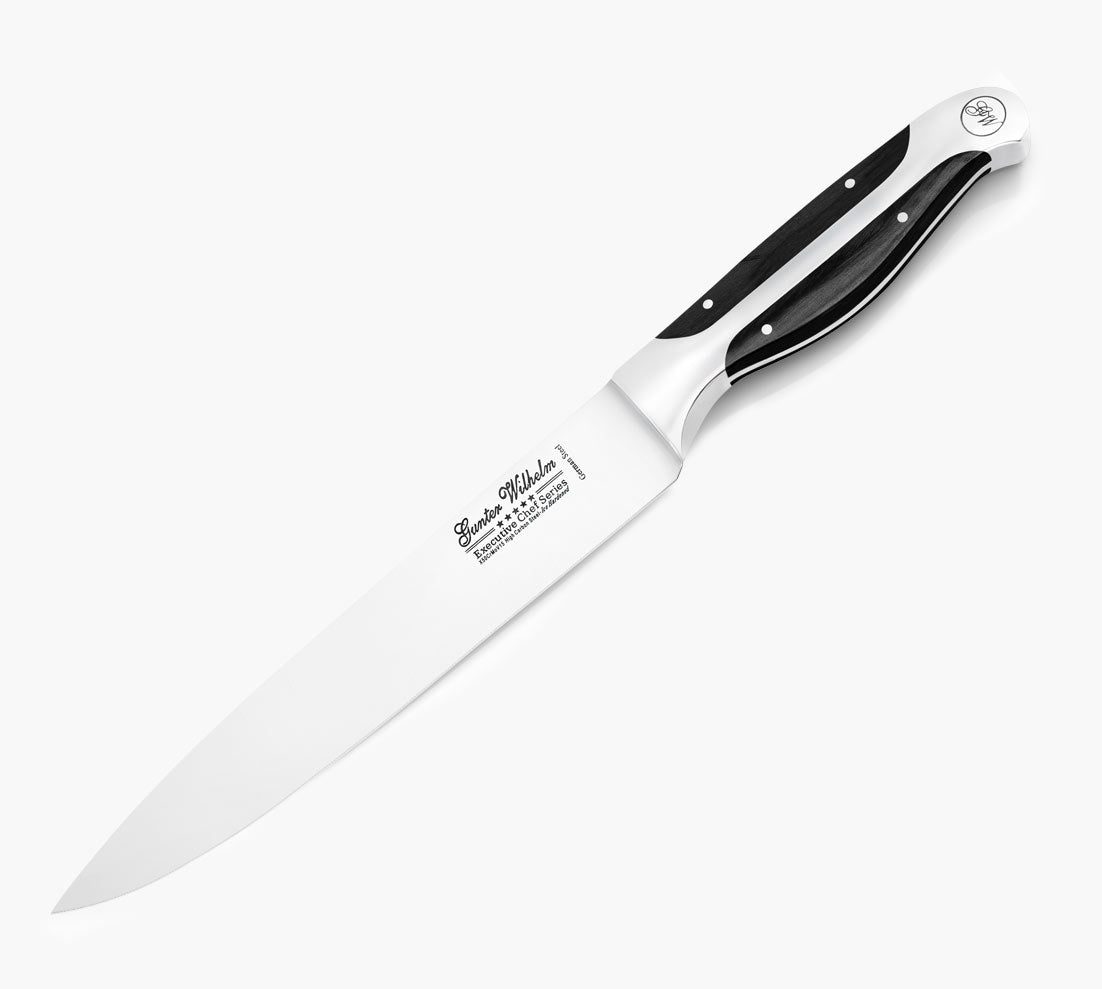 Pointed Carving Knife, 8" Dark Pakkawood