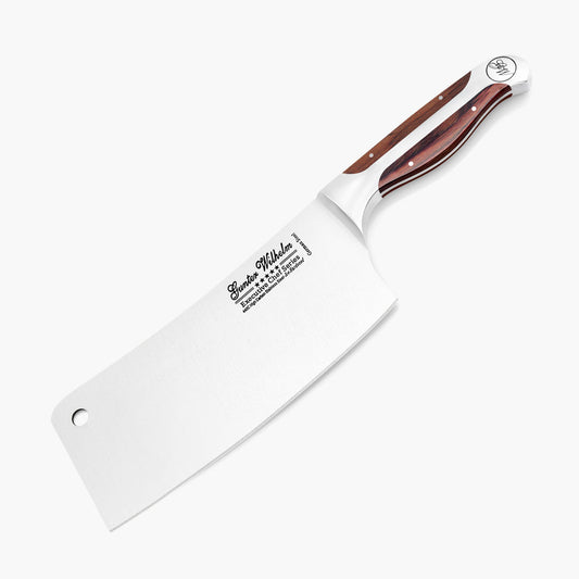 Refurbished Meat Cleaver, 8" Brown Pakkawood
