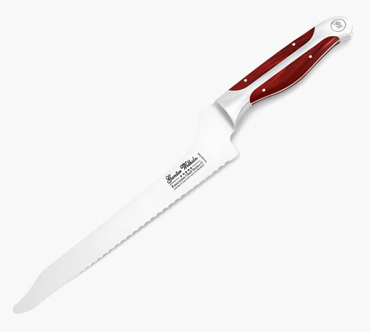 Offset Bread knife, 9.5" Reddish ABS