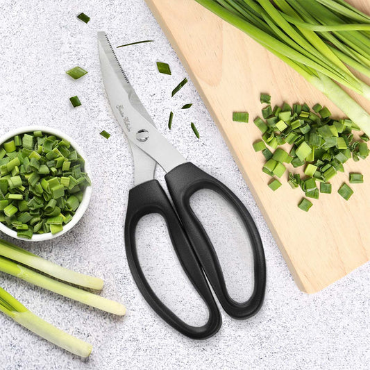 Refurbished Come-Apart Kitchen Scissor/Shears, Black ABS Handle